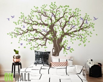 Large Family Tree Wall Decal, Nursery Tree Wall Decals, Tree mural, Vinyl Wall  Decal, wall sticker - MM033