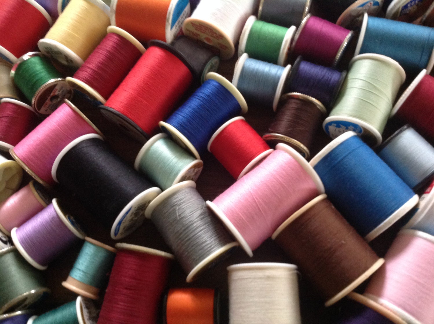 Large supply of vintage sewing thread by Hannahandhersisters