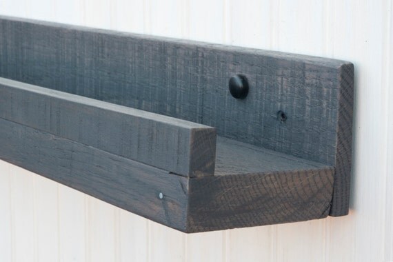 Pallet Wood Picture Ledge Shelf Rustic Reclaimed Floating Photo Display Weathered Charcoal Grey Brown Oak And Maple From AlleywoodWorkshop Pallet Wood Picture Ledge Shelf Rustic Reclaimed Floating Photo Display Weathered Charcoal Grey Brown Oak And Maple From AlleywoodWorkshop