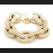 Chunky Bracelet Gold Pave J Style Design Inspired Bar Link Crew Chain Bracelet Jewelry Jewellery Sparkle Anniversary Mom Gift