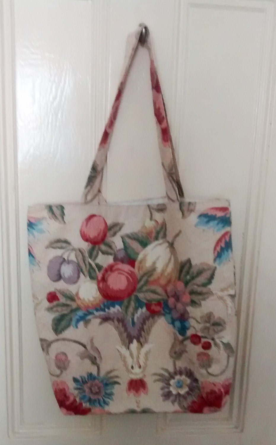 large floral tote