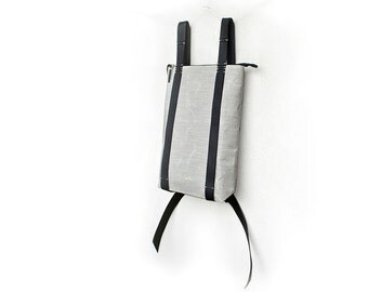 Waxed canvas backpack, waterproof canvas leather laptop backpack, custom zipper daypack 201
