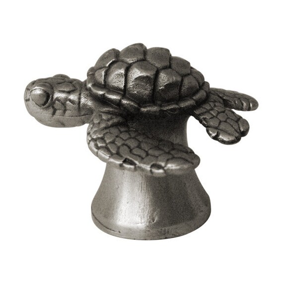 Sea Turtle Drawer Pull Loggerhead Sea Turtle knob