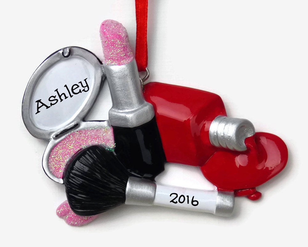 makeup personalized ornament nail polish lipstick blush makeup personalized ornament nail polish lipstick blush
