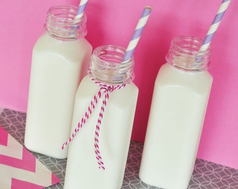 DIY Blank French Square Plastic Bottles