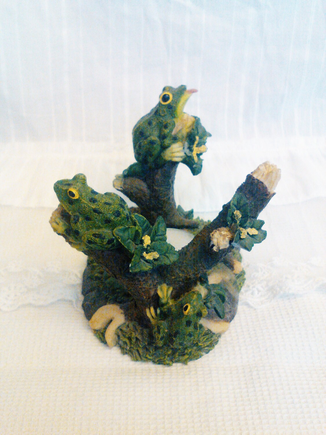 Frog candle holder tea light holder frog lovers candle holder