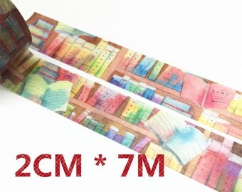 Bookcase Washi Tape, Magic Bookcase Washi Tape, Library Washi Tape