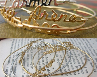 Vintage Name Bracelets