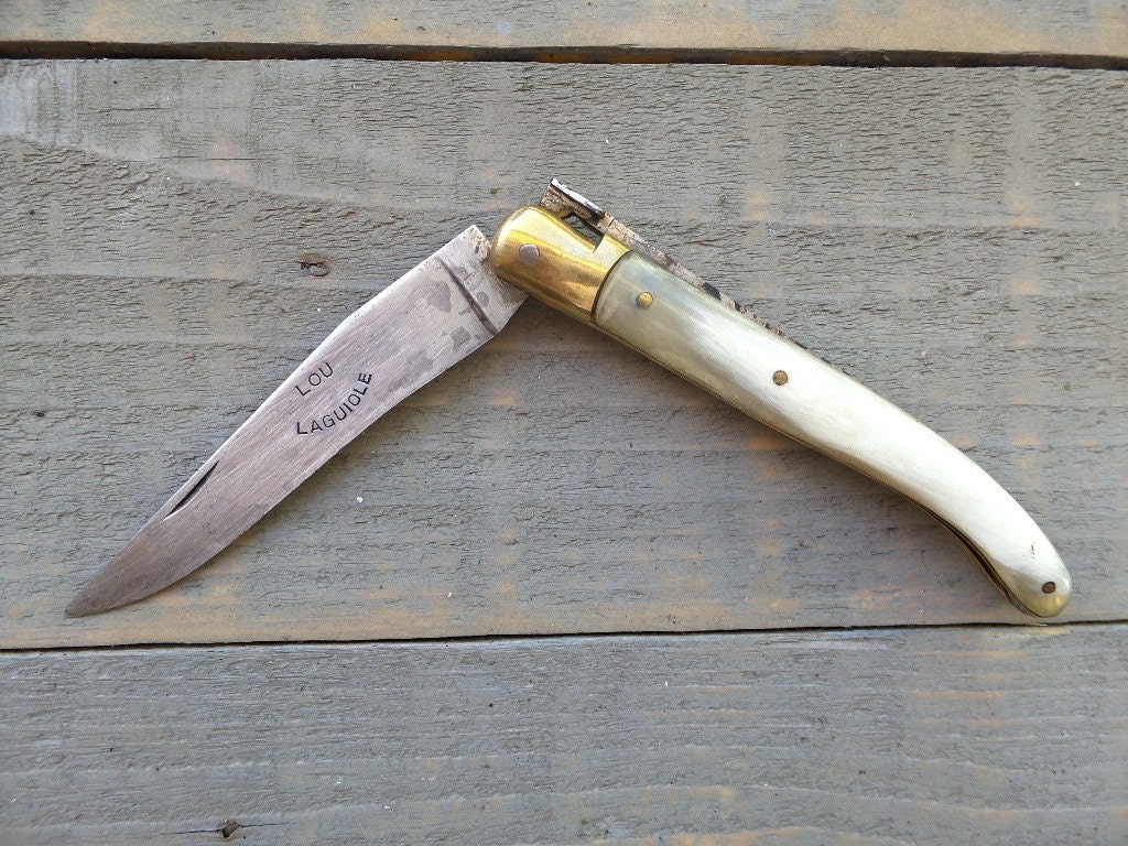 Vintage French Laguiole Folding Pocket Knife.