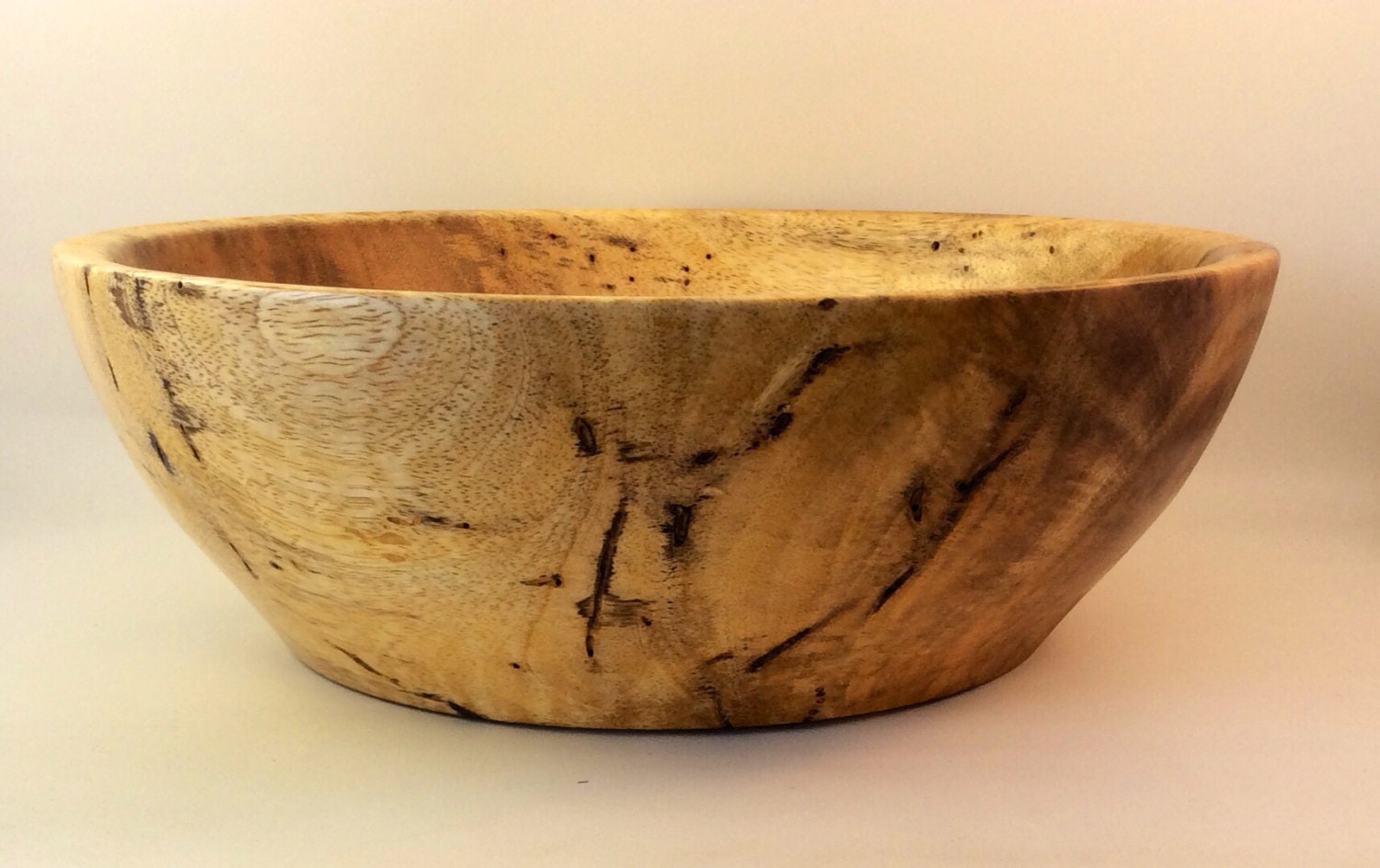Large wooden fruit bowl Australian Mango wood perfect by Broluk