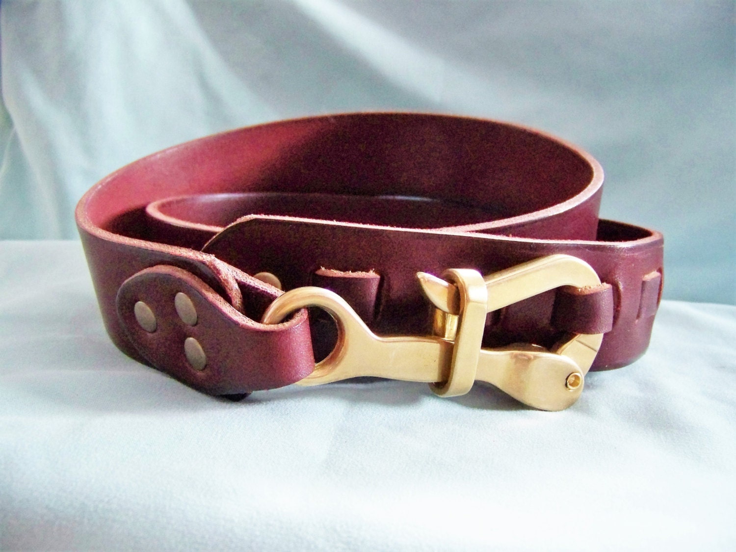 Pelican Hook Belt / Leather / Nautical Theme / Made to Order