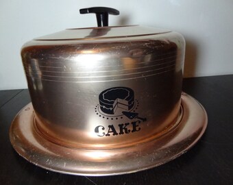 Unique copper  cake  stand  related items Etsy