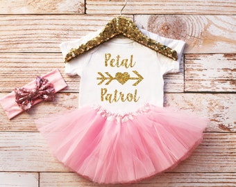 Petal Patrol Onesie, Petal Patrol Bodysuit, Flower Girl top, Baby Girl Clothes, Petal Patrol Outfit, Flower Girl Gift, Petal Patrol Outfit