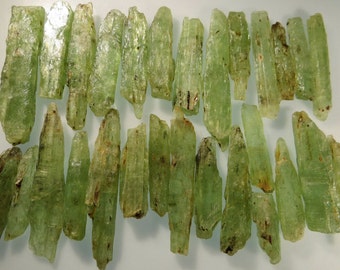 Green Kyanite Natural, Raw By Single Piece or Grams