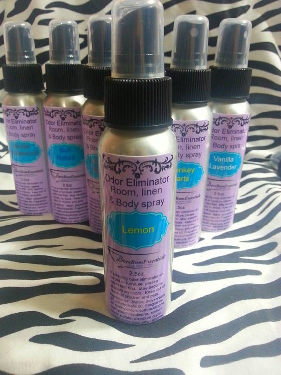 Items similar to Lemon Odor Eliminator, Room Spray, Body Spray, Odor