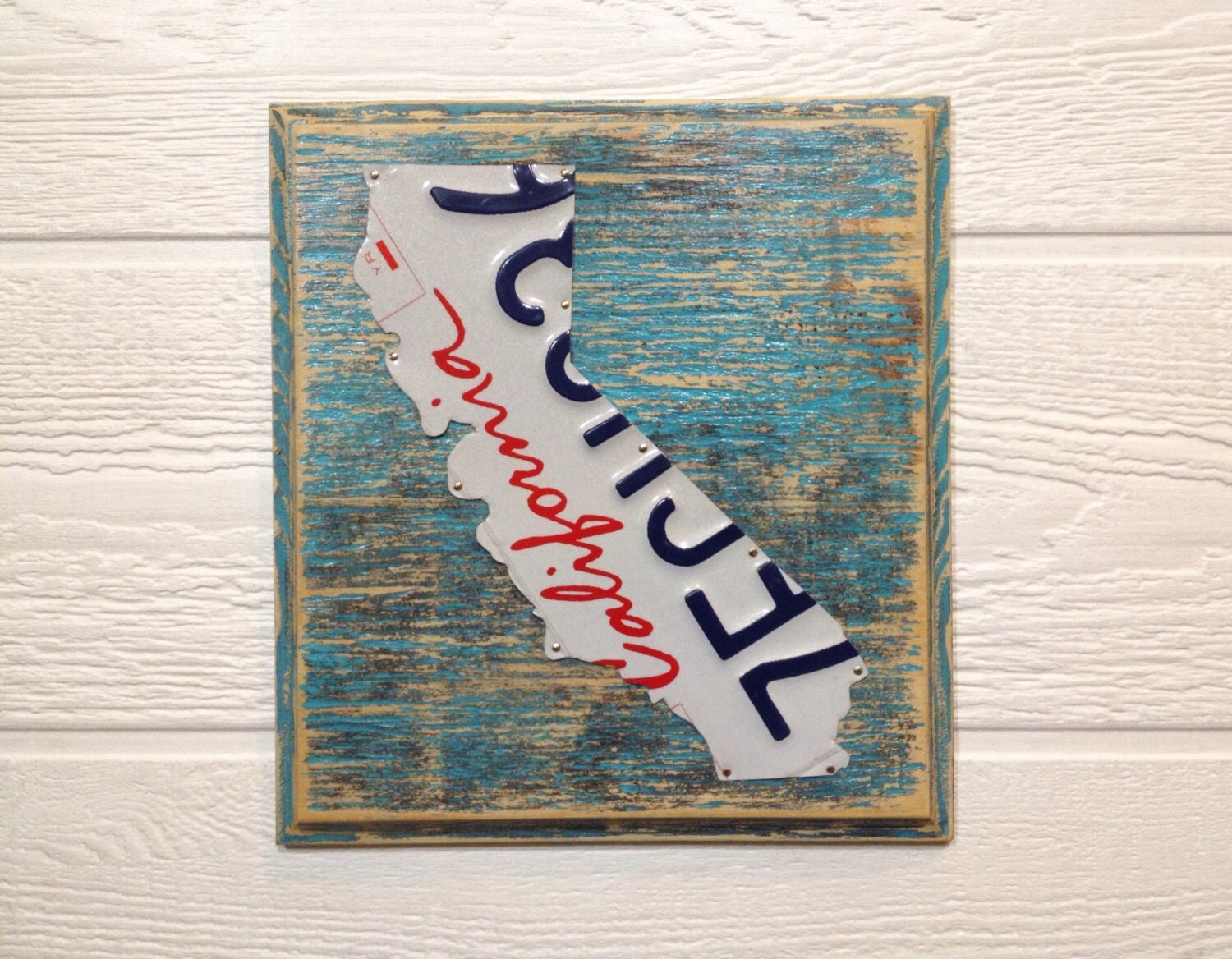 California License Plate Art California State by CMRdesignsforyou