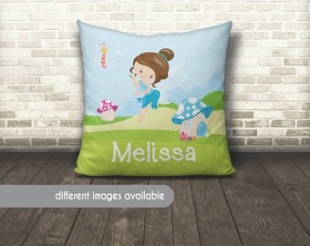 Fairy Pillow, Fairies Pillow, Fairy Garden Pillow, Fairies Pillow, Kids Name Pillow, Kids Name Fairy Pillow, Butterfly Name Pillow
