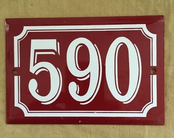 Deadstock vintage french house number