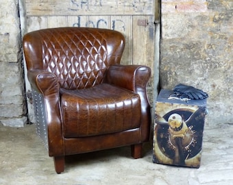 Aviator Gladiator Spitfire Leather Chair