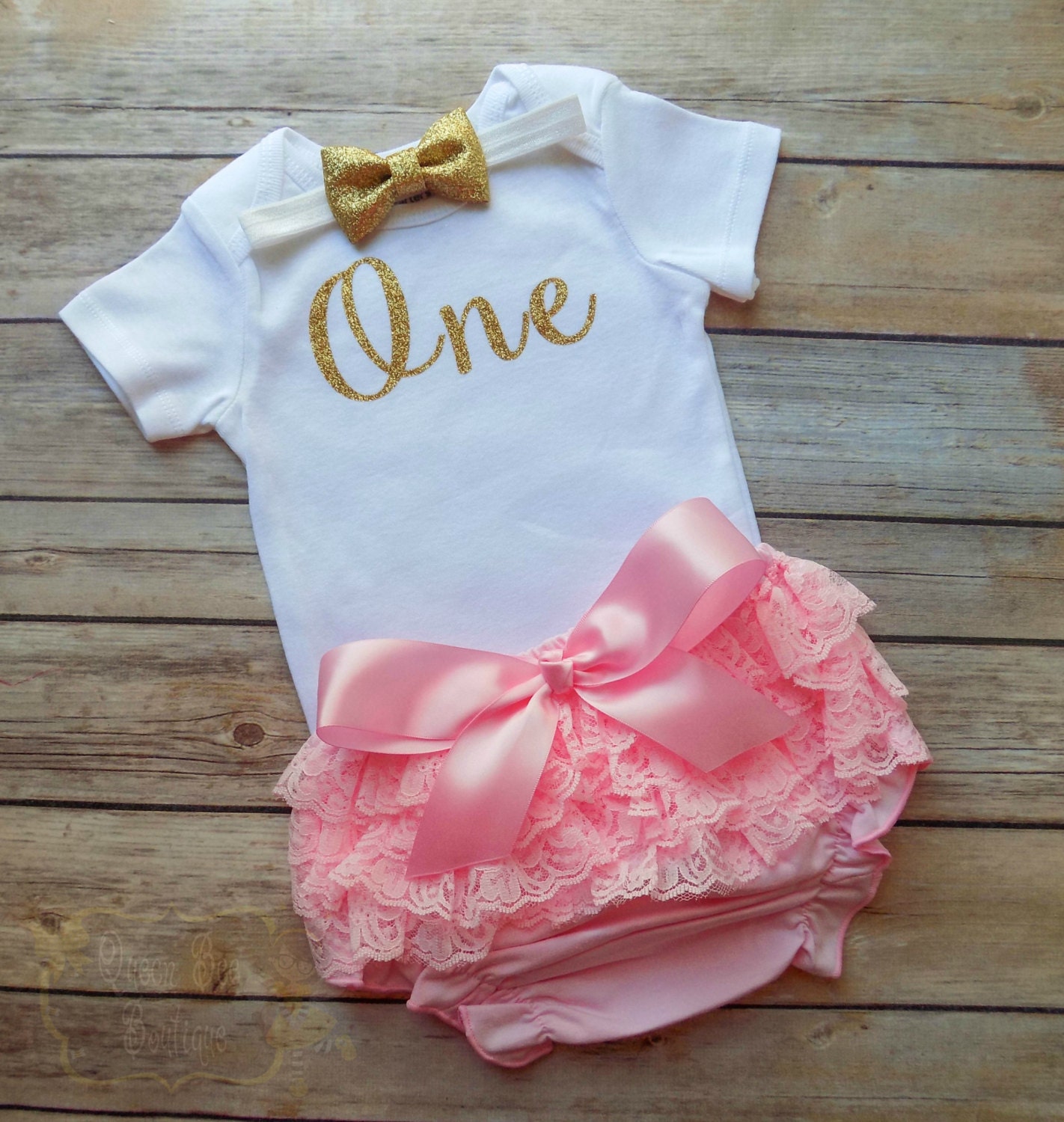 baby girl first birthday outfit girls first by QueenBeeBoutique127