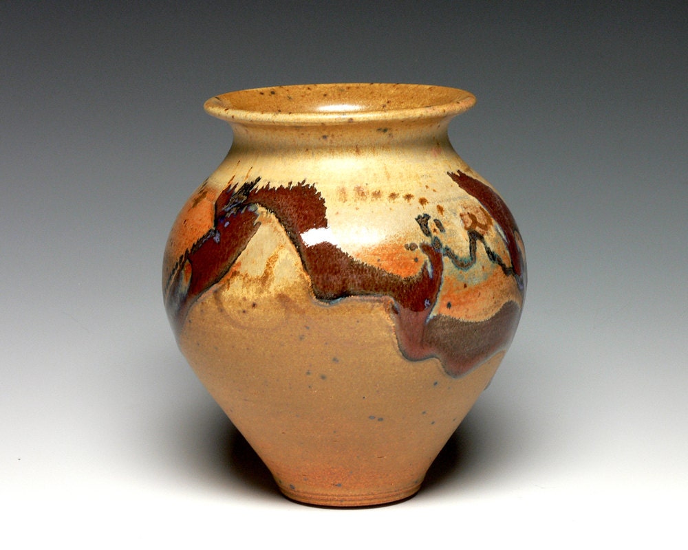 Hand Thrown Vase Pottery Vase Ceramic Vase Stoneware Vase