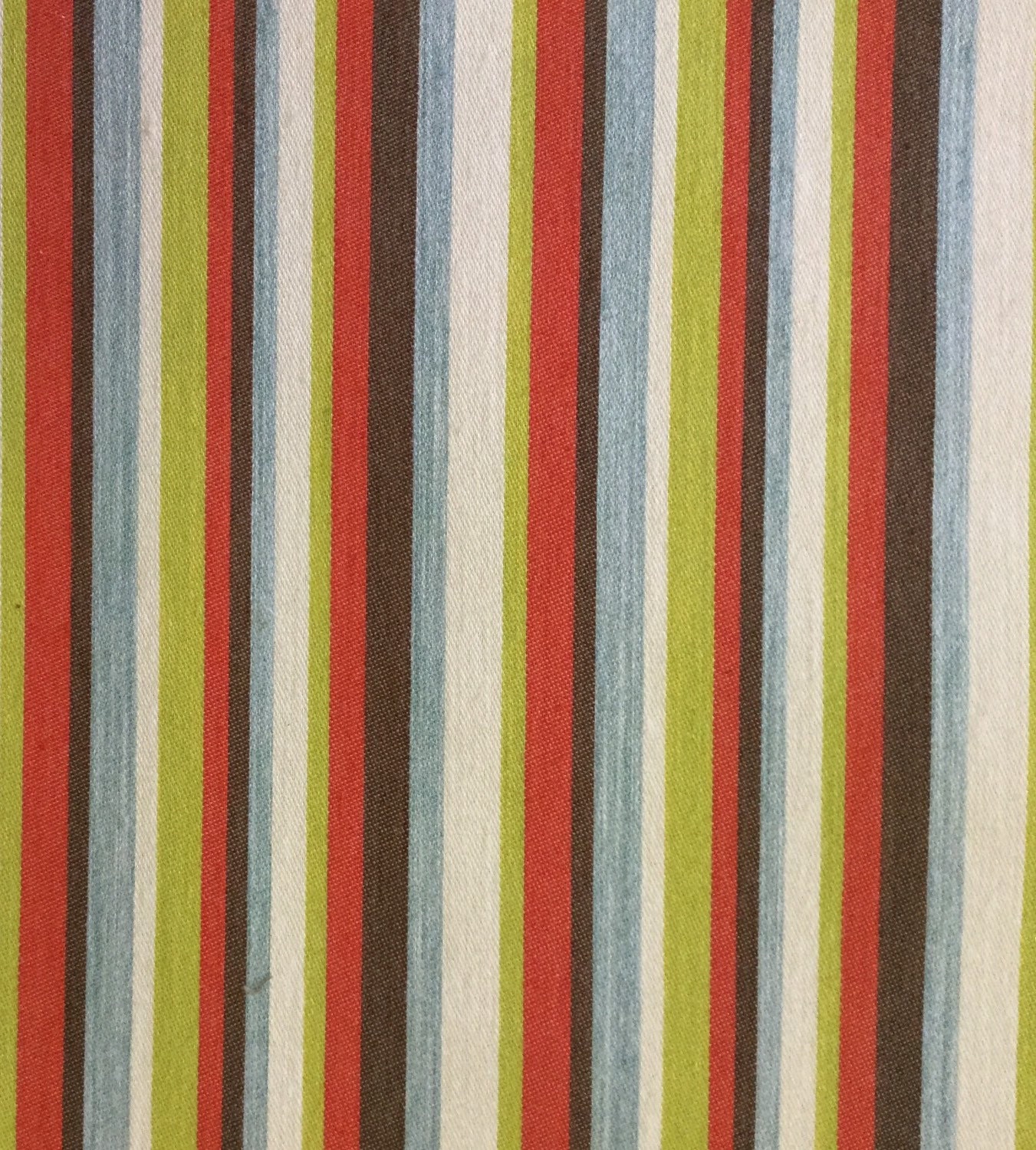 Multi Colored Stripes Upholstery Fabric by the Yard