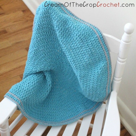 CROCHET PATTERN Modern Circle Blanket Preemie Size by COTCCrochet