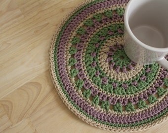 PATTERN - Crochet mandala pattern - Crochet table mat pattern - Crochet doily pattern - Easy crochet patterns - Crochet supplies - diy