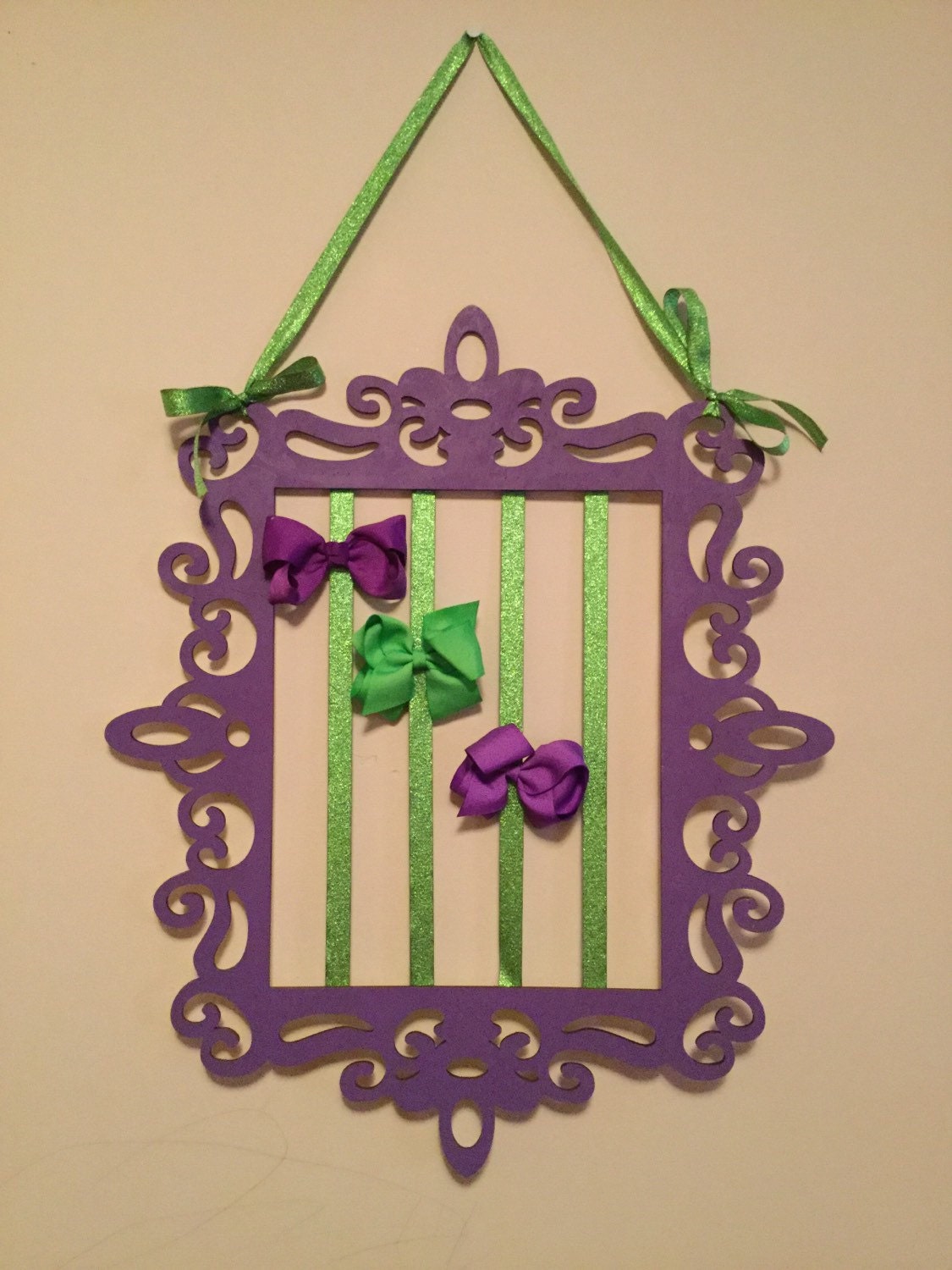 Bow holder fancy bow holder by CraftCommander333 on Etsy