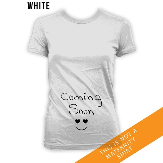 Baby Announcement T Shirt Coming Soon Pregnancy by LifeStyleTees