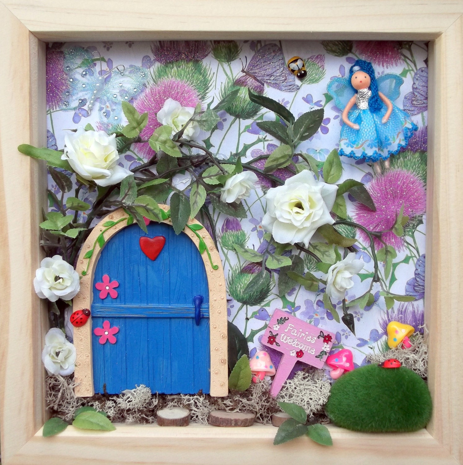 Fairy Door Fairy Frame Fairy Garden Wall Art Secret Garden
