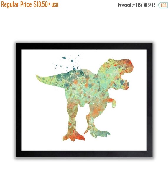 Tyrannosaurus Rex T.Rex Art Print Abstract by TheWildlands