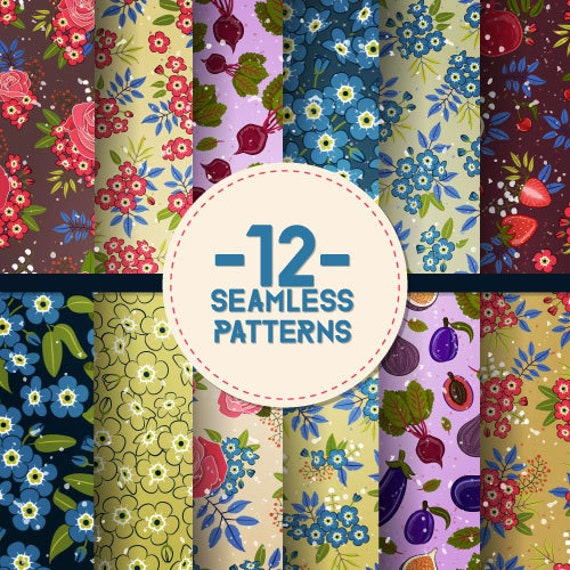 Download! 12 Amazing Seamless Patterns digital