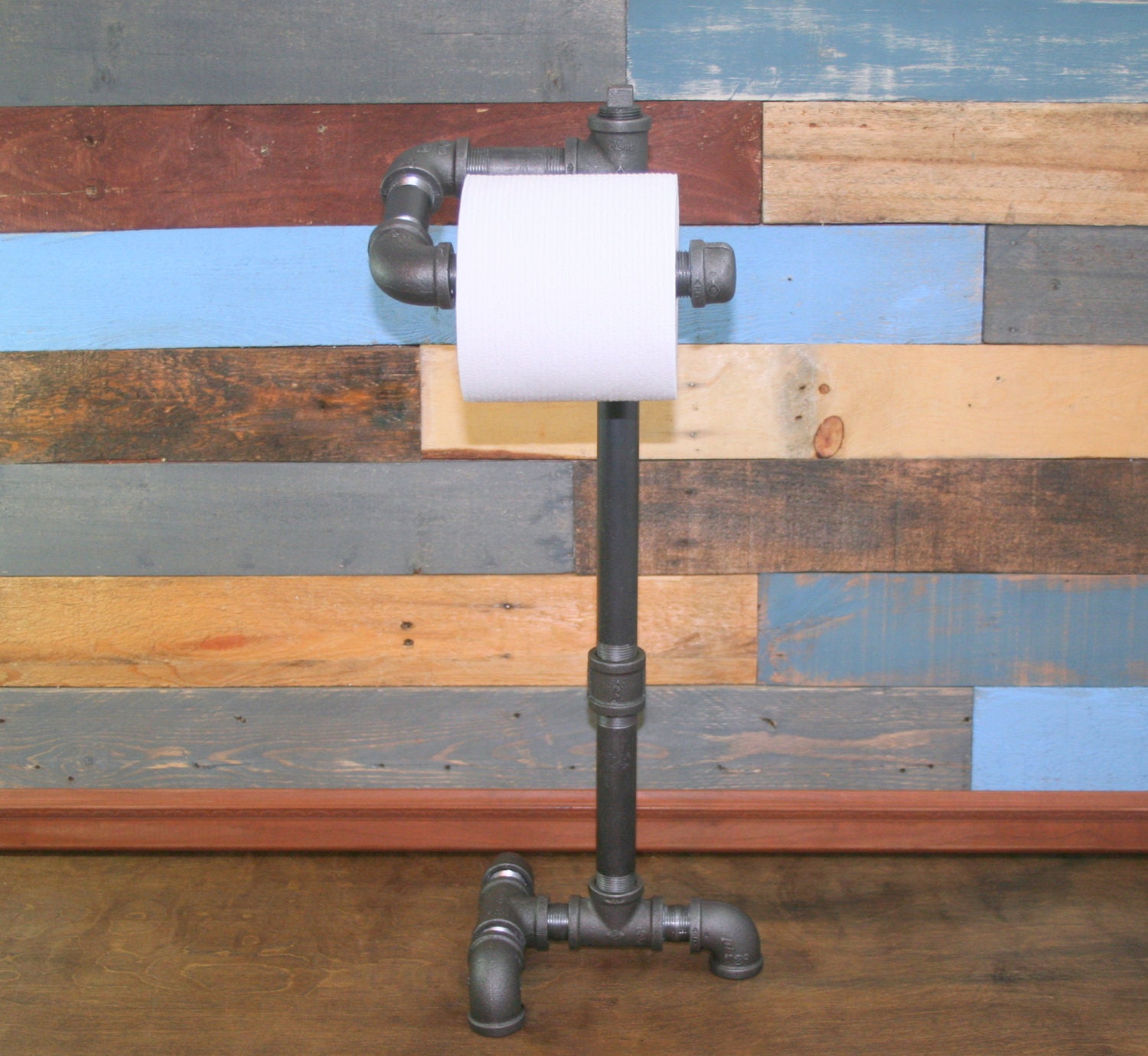 Industrial Toilet Paper Holder FreeStanding by TheCleverRaven