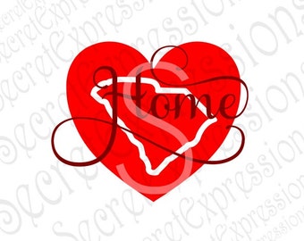 South Carolina Home Svg South Carolina Svg South Carolina State Svg Digital Cutting File, Eps, Png, JPEG, DXF, SVG Cricut, Svg Silhouette