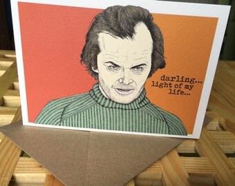 Jack Torrance The Shining Greeting Card/Birthday card/Anniversary card/Valentines card