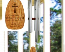 Engraved In Loving Memory Wind Chimes , Custom Wind Chimes , Memorial Wind Chimes