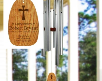 Engraved In Loving Memory Wind Chimes , Custom Wind Chimes , Memorial Wind Chimes