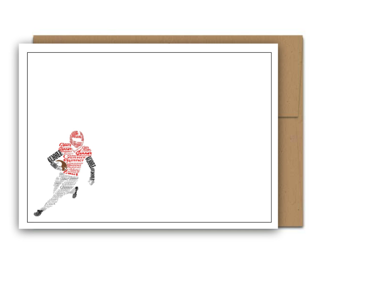 Personalized Boys Football Stationery Personalized stationery