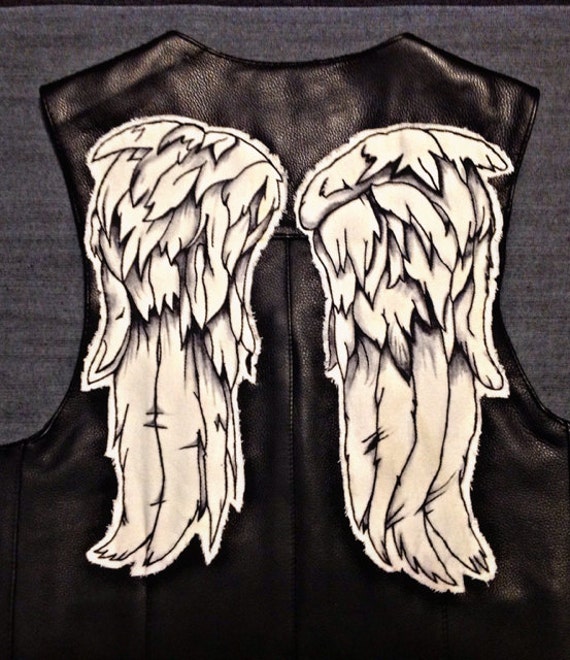Angel Wing Patches Daryl Dixon by DarylDixonWings on Etsy