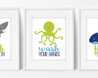Kids Bathroom Wall Decor kids bathroom art | etsy Kids Bathroom Wall Decor kids bathroom art | etsy