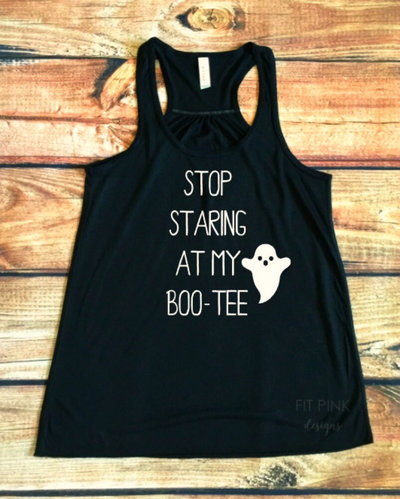 working on my boo tee tank