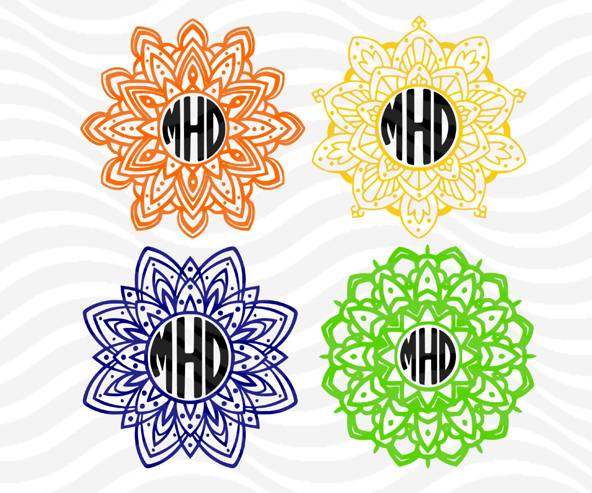 Free Free 69 Mandala Flower Monogram Svg SVG PNG EPS DXF File