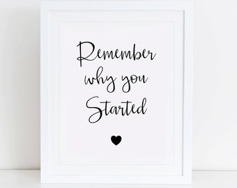 When you feel like giving up remember why you started