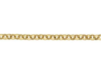 14k Gold Filled Rolo Chain 1.4mm Unfinished Rolo Chain by