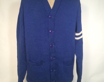 Items similar to 1940's / 1950's vintage varsity sweater letterman ...