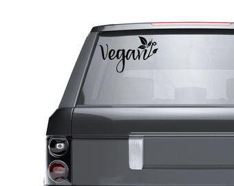 Vegan Decal - Proud Vegan Sticker for Car, Laptop, Phone, ETC