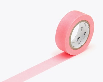 MT Washi Tape Shocking Red, MT Washi Tape, Japanese Washi Tape, MT Tape, Deco Tape, mt Masking Tape, Washi Tape 15mm, Red Washi, Neon Tape