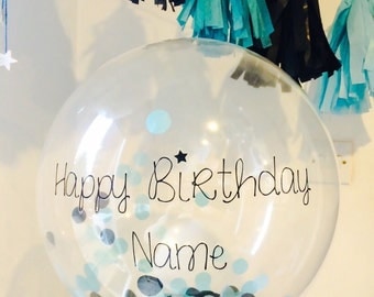 Personalised Wedding Day Confetti Bubble Balloon Various