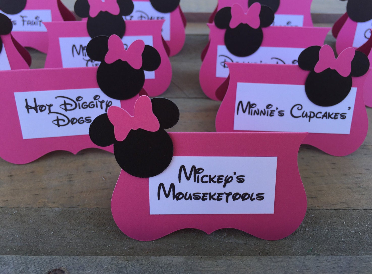 minnie mouse food labels set of 12 minnie mouse food labels